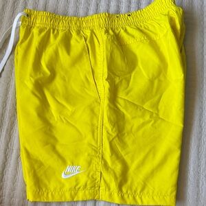Nike Men's Bright Yellow Swim Trunks